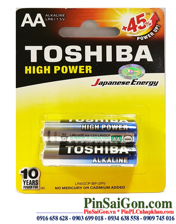 Toshiba LR6GCP BP-2PV; Pin AA 1.5v Alkaline Toshiba LR6GCP BP-2PV chính hãng | Vỉ 2viên